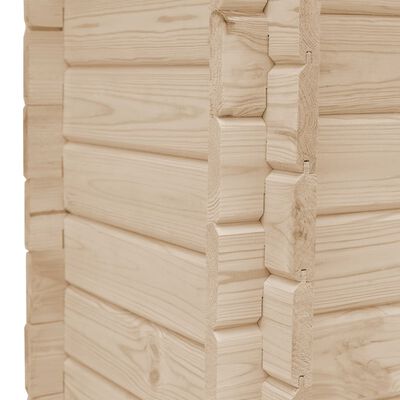 vidaXL Plantenbak verhoogd 150x150x80 cm massief grenenhout