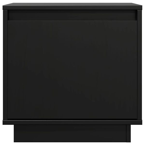 vidaXL Nachtkastjes 2 st 40x30x40 cm massief grenenhout zwart