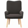 vidaXL Fauteuil Donkergrijs 63 x 67 x 94 cm Sherpa Stof