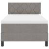 vidaXL Boxspring bed met matras met LED Taupe 90 x 200 cm Stof
