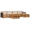 vidaXL Buiten bankenset 6 pcs Naturel Massief Acaciahout