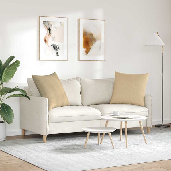 vidaXL Sofa Kussens 2 stuks Grijs groen 80 x 80 cm Cordstof