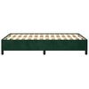 vidaXL Bedframe zonder matras 120x200 cm fluweel donkergroen