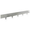 vidaXL Gazonrand 10 st 100 x 15 cm Staal Zilverkleurig