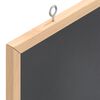 vidaXL Krijtbord met massief grenenhouten frame zwart 60x40 cm