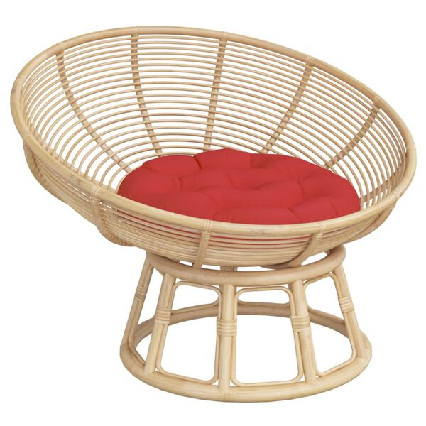 vidaXL Zitkussen rond &Oslash; 60x11 cm oxford stof rood