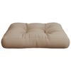 vidaXL Palletkussen 60x61,5x10 cm stof taupe