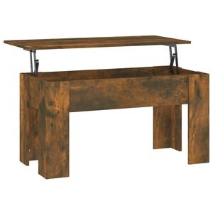 vidaXL Salontafel 101x49x52 cm bewerkt hout gerookt eikenkleurig