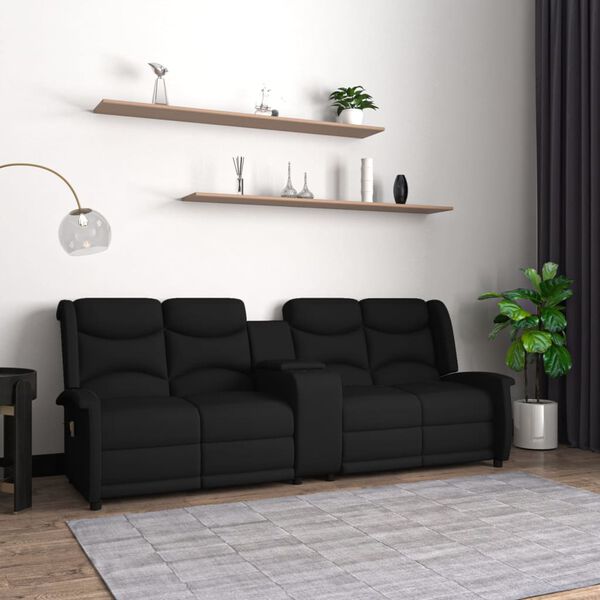 vidaXL Massagestoel 4-zits verstelbaar met bekerhouder zwart