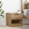 vidaXL Bed kast 2 pcs Artisan Eiken 40 x 39 x 40cm Bewerkt hout