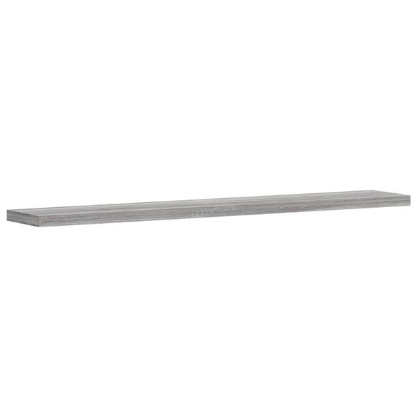 vidaXL Wandschappen 4 st 60x10x1,5 cm bewerkt hout grijs sonoma eiken