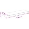 vidaXL Wandschappen zwevend 2 st 80x23,5x3,8 cm MDF hoogglans wit