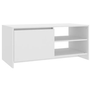 vidaXL Salontafel 102x50x45 cm bewerkt hout wit