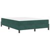 vidaXL Boxspringbed met matras Donkergroen 160 x 220 cm Stof