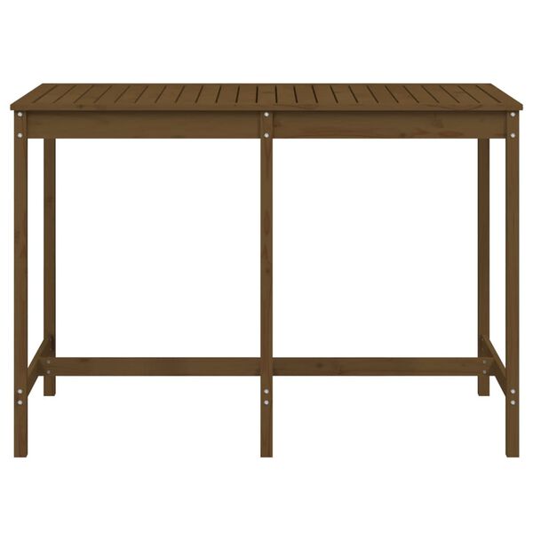 vidaXL Tuintafel 159,5x82,5x110 cm massief grenenhout honingbruin