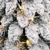 vidaXL Kunstkerstboom met verlichting en sneeuw 80 LED's 150 cm