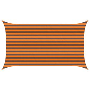 vidaXL Zonneschaduwzeil Oranje en Bruin 3,5 x 2 m