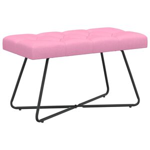 vidaXL Bank met knoopverstelling Roze 80 x 40 x 46 cm Stof
