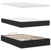 vidaXL Ottoman bed met matras en LED's 120x190 cm kunstleer zwart