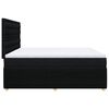 vidaXL Boxspring met matras stof zwart 200x200 cm