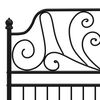vidaXL Bedframe metaal zwart 120x200 cm