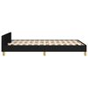 vidaXL Bedframe zonder matras 120x190 cm stof zwart