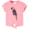 Kindershirt 140 fluorescerend roze