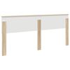 vidaXL Hoofdbord Sonoma Eiken 200 cm Bewerkt hout