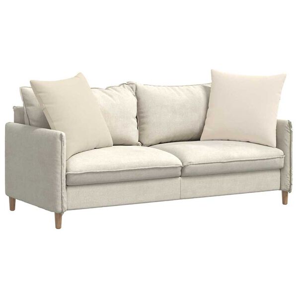 vidaXL Sofa Kussens 2 stuks Beige 60 x 60 cm Stof