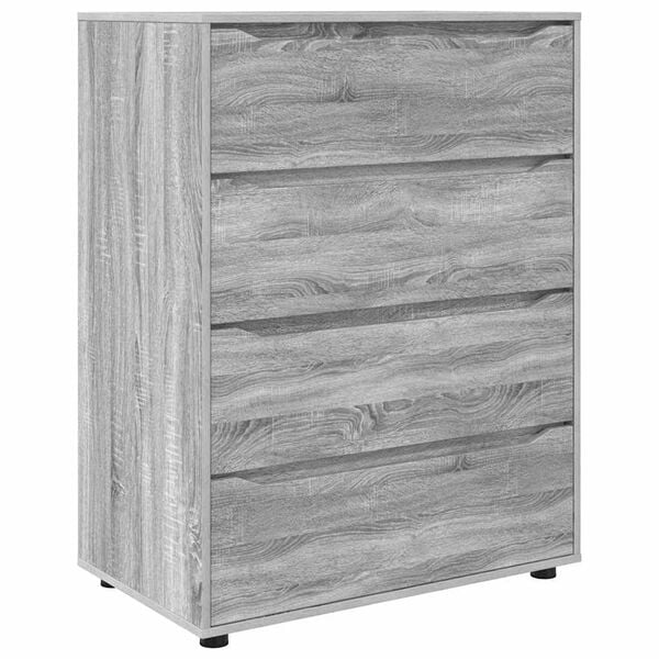 vidaXL Opslagkasten 2 pcs Grijs Sonoma 80 x 48 x 105 cm Bewerkt hout