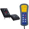 vidaXL Massage chaise longue met kussen kunstleer zwart