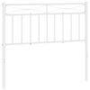 vidaXL Vervangend hoofdbord 100 cm metaal wit