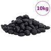 vidaXL Kiezelstenen gepolijst 2-5 cm 10 kg zwart