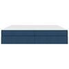vidaXL Opbergbed met matras met matras Blauw 200 x 200 cm Polyester