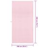 vidaXL Sporthanddoeken 2 pcs Roze 200 x 100 cm Polyester en polyamide