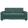 vidaXL Loveseat Sofa Donkergroen 140 cm Fluweel