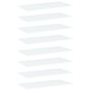 vidaXL Wandschappen 8 st 80x40x1,5 cm spaanplaat wit