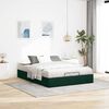 vidaXL Ottoman bedframe zonder matras 140x190 cm fluweel donkergroen