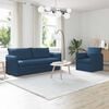 vidaXL Bank 2 pcs Blauw