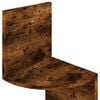 vidaXL Hoekwandschap 19x19x123 cm bewerkt hout gerookt eikenkleurig