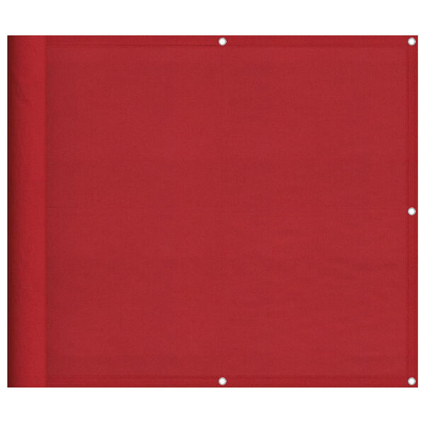 vidaXL Balkonscherm Rood 90x1000 cm 100% Polyester Oxford