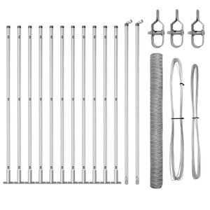 vidaXL Afrasteringspaal Zilverkleurig