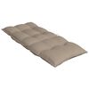 vidaXL Stoelkussens 4 st hoge rug oxford stof taupe