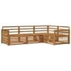vidaXL Buiten bankenset 4 pcs Naturel Massief Acaciahout