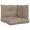 vidaXL Palletkussens 3 st stof taupe