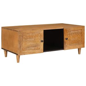vidaXL Salontafel Licht Bruin 100 x 54 x 40 cm Massief Mango Hout