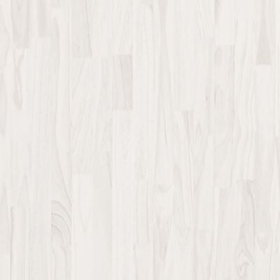 vidaXL Hoge kast 100x30x210 cm massief grenenhout wit