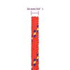 vidaXL Boottouw 16 mm 100 m polypropyleen rood