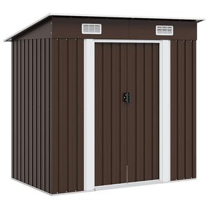 vidaXL Tuinberging 194x121x181 cm staal bruin