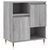 vidaXL Dressoir 60x35x70 cm bewerkt hout grijs sonoma eikenkleurig